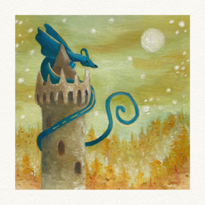 The Tower at Dusk Print
