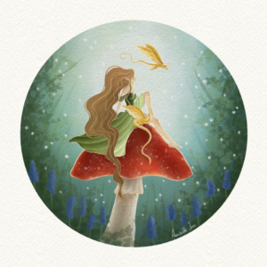 Mushroom Fairy Print