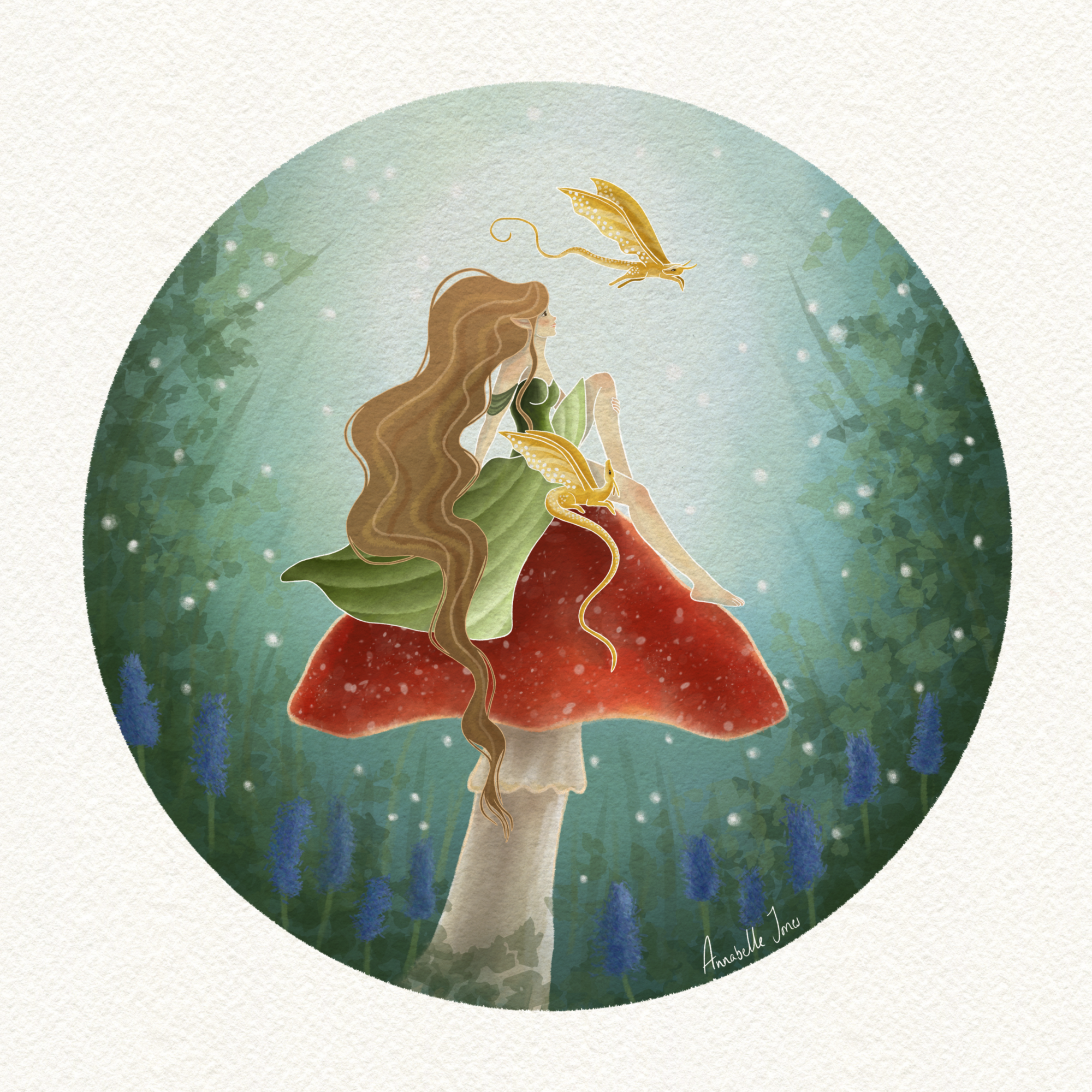 Mushroom Fairy Print