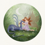 The Blue Familiar Print