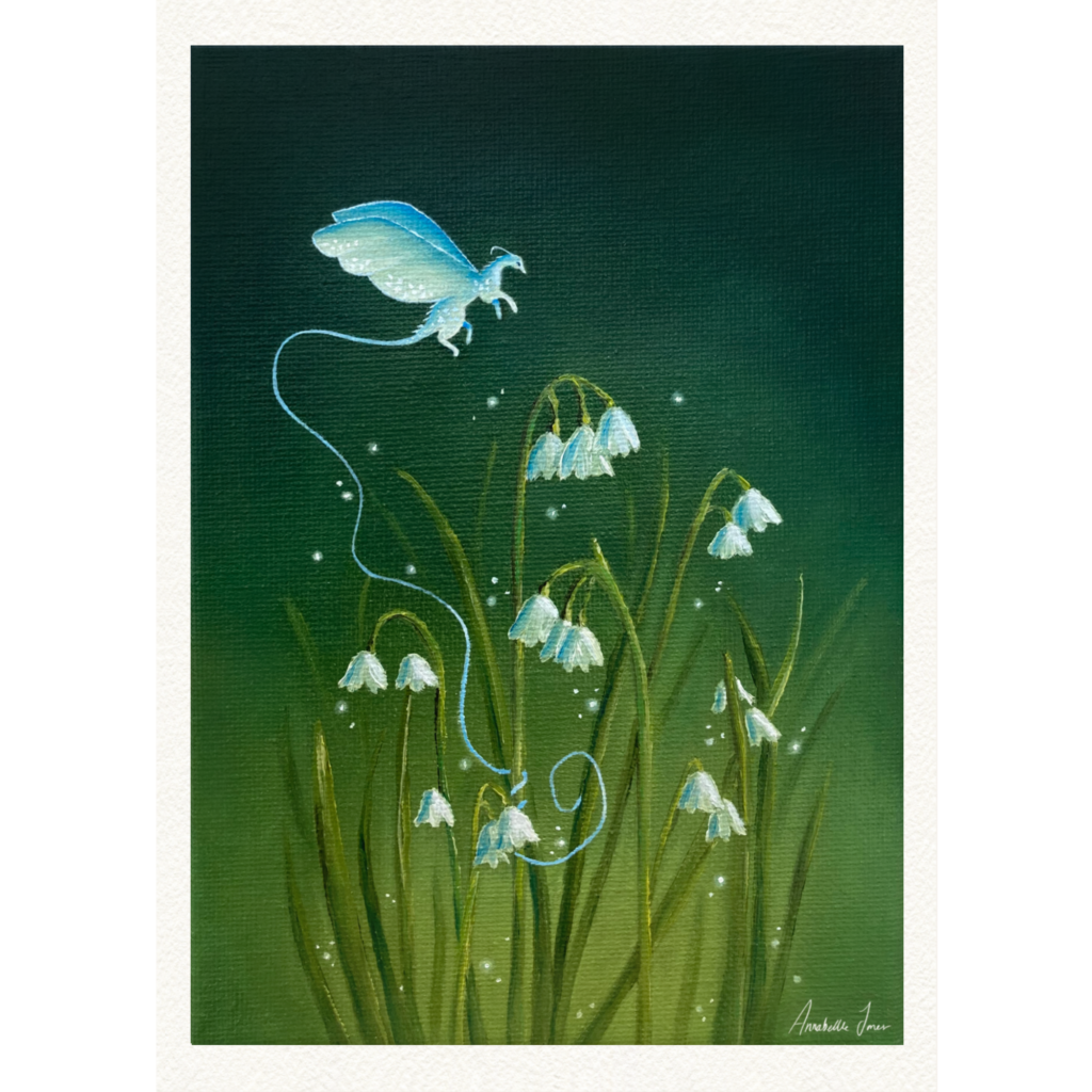 Among the Snowdrops Print