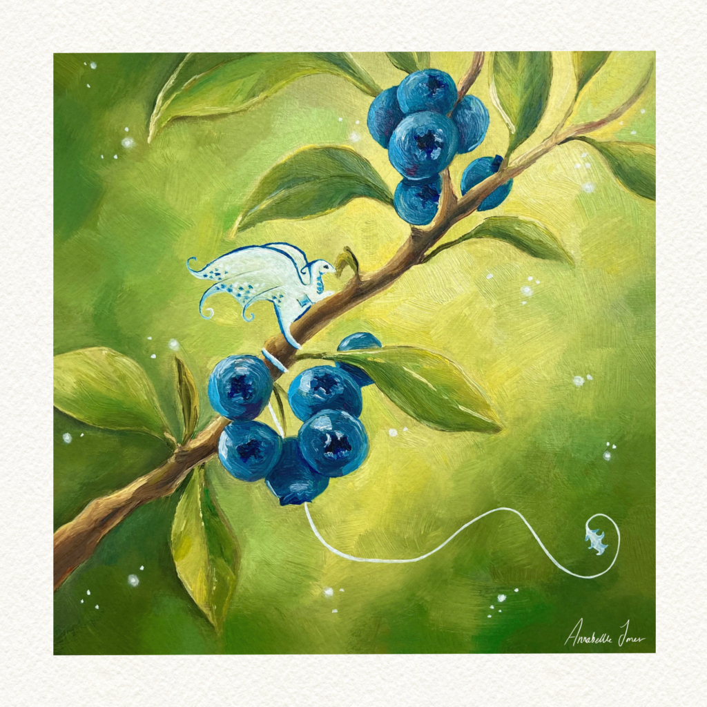 A Blueberry a Day Print
